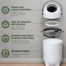 Lixeira Pet Rotina Anti-Odor™ 10L + 40 Sacos de lixo Perfume Lavanda